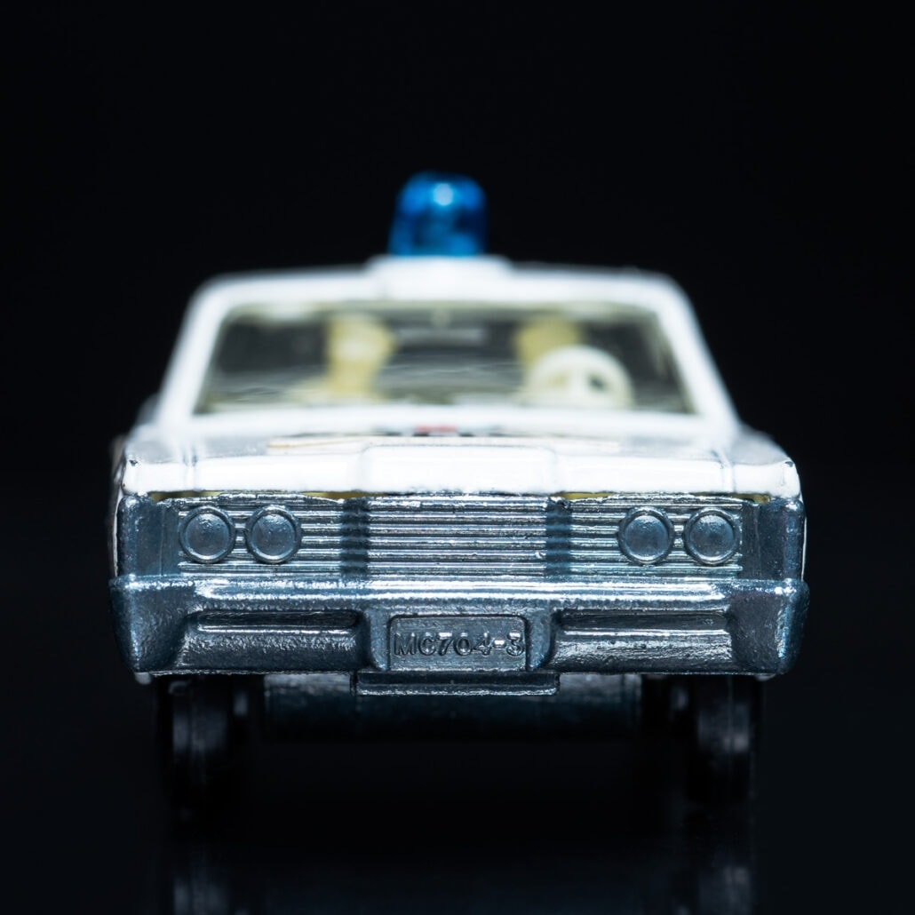 Showable Art - Mercury White Police car Matchbox Series No. 55/73