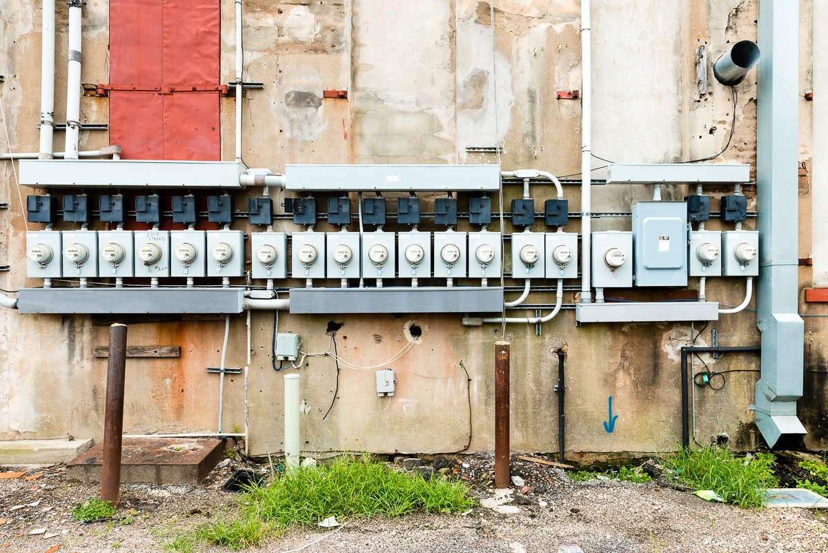 Metering #0005, electrical installation photograph by Jeff Kauffman