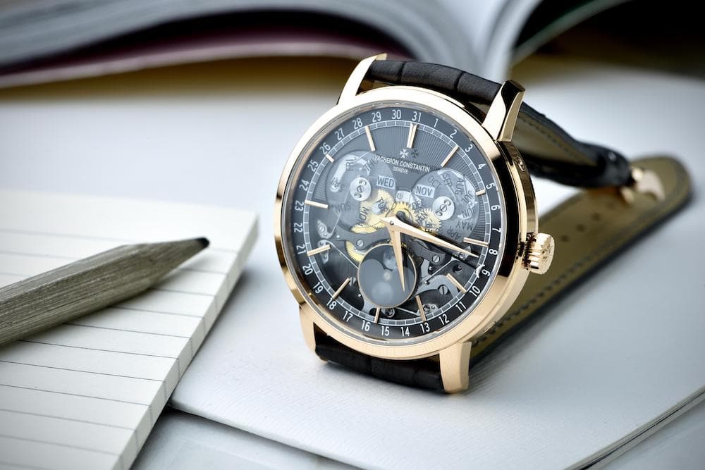 Vacheron Constantin Traditionelle Collection, Calendar Complete Open Face watch. Photo: Vacheron Constantin