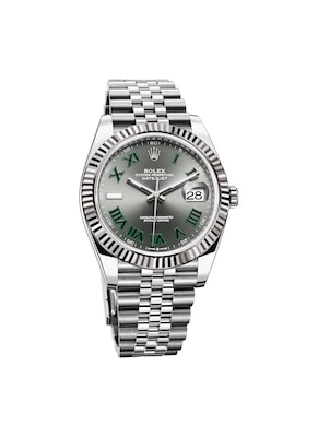 Rolex DateJust luxury watch with champaign dial and fluted bezel. Photo: ©Rolex, All Rights Reserved