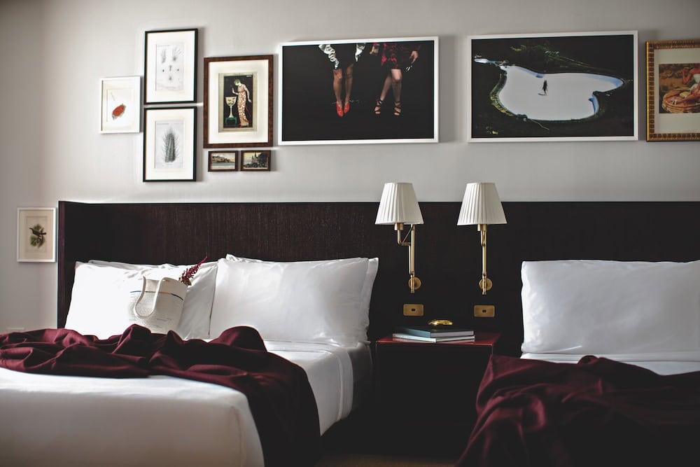 Photo of curated artwork in a guest suite at the Park MGM Hotel, an art hotel in Las Vegas. Photo: ©MGM Resorts